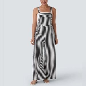 NWT Halara Striped Wide-Leg Jumpsuit-Size S